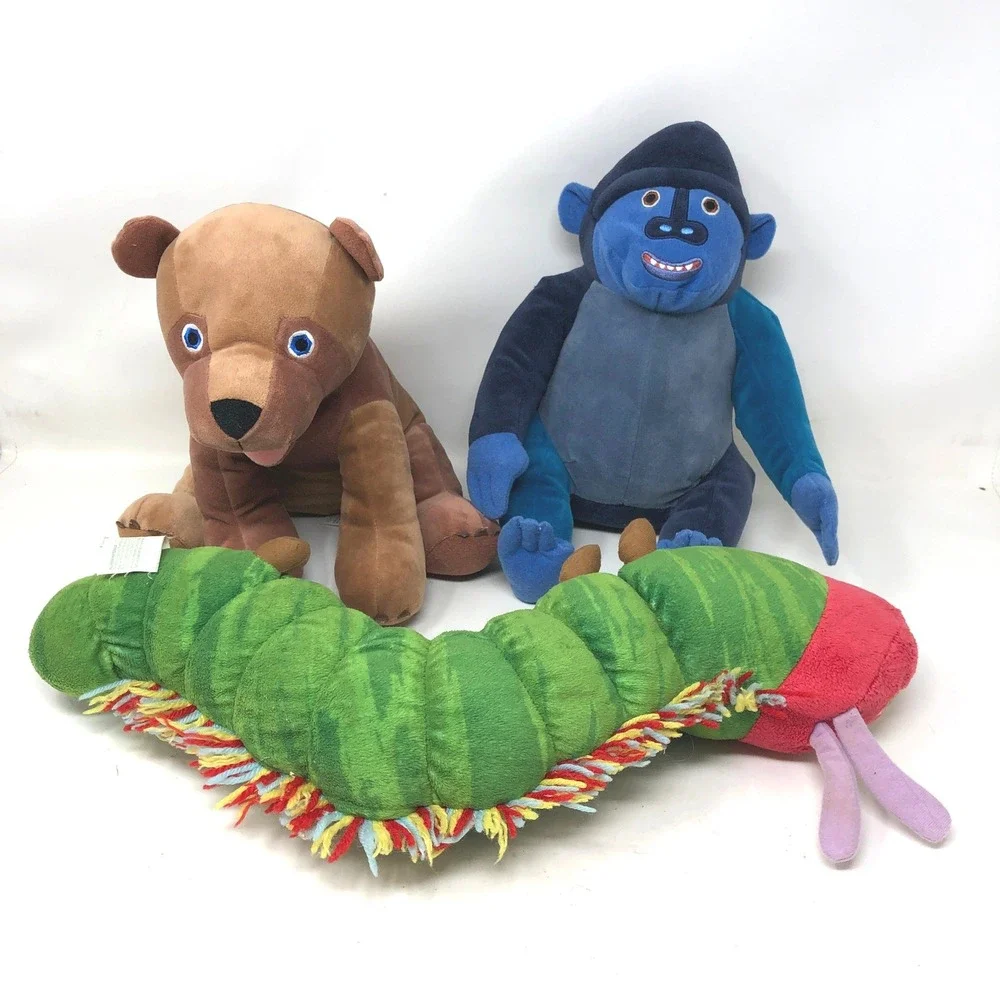 Kohl's Cares Eric Carle Plush Lot 3 Brown Bear Gorilla Caterpillar Bundle